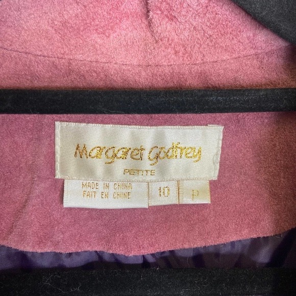 Margaret Godfrey‎ | Suede Leather Zip Up Jacket - Picture 4 of 4